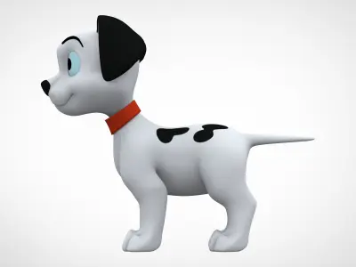 Lucky  Low-poly 3D model