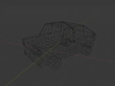 3d Race Car Low polygon 3D model