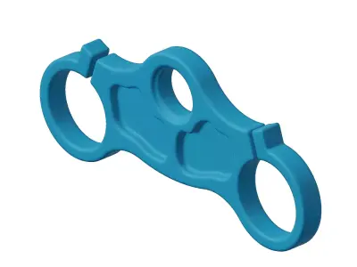 Plastic Motorcycle Triple Clamp Toy 3D model