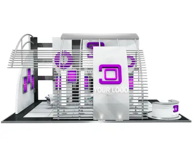 Booth Exhibition Stand a508 3D model