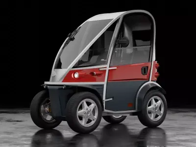 Kyburz PLUS II  - Swiss electric vehicle  3D model