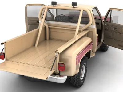 GENERIC 4WD STEPSIDE PICKUP TRUCK 11 3D model