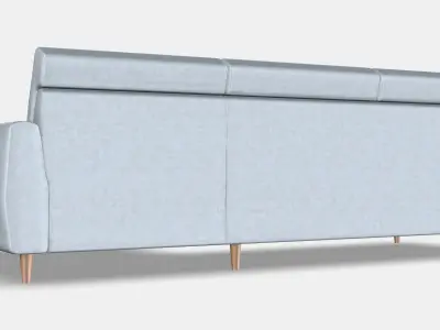 SLATORP 3-seat sofa Low-poly 3D model