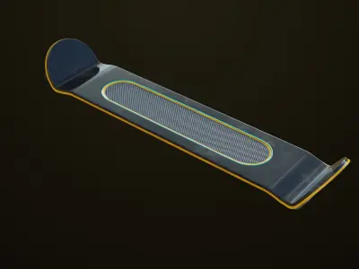 Sic-Fi Emissive Hoverboard 5 All PBR Unity UE Textures Included Low-poly 3D model