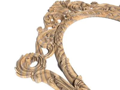 Frame-030 gold ornate frame 3D model