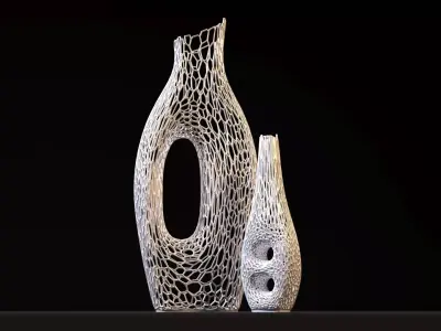 Decorative vases for dry wood 3D print model purchase