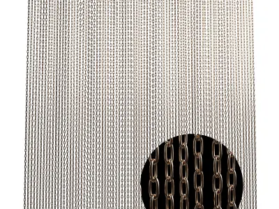 Metal chain curtain classik 3D model