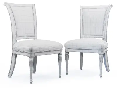 Alex Dining Chair Low-poly 3D model