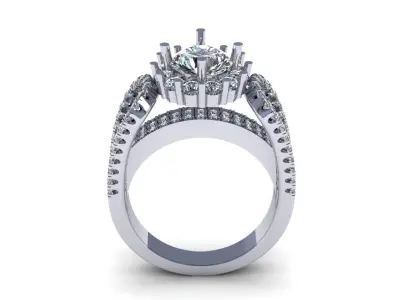 Woman Wedding Ring 277 3D print model