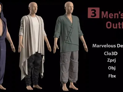 3 Mens Outfit-vol3 3D model