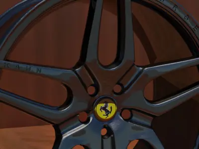 KAHN DESIGN MONZA Rim Low-poly 3D model