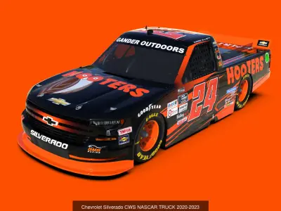Nascar Truck Cws 2020 3D Model Pack
