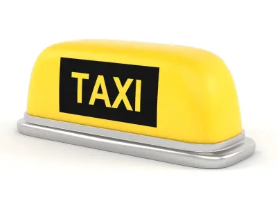 Taxi Driver Cap 3D model