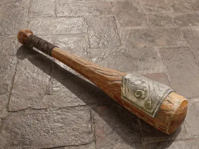 BaseBall Game-Ready Object Low-poly 3D model