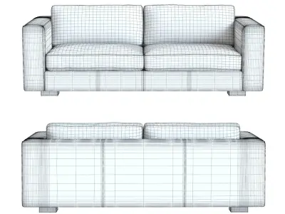 Restoration Hardware - Maddox Leather Sofa 3D model