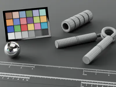 Set of Handgrips 3D model