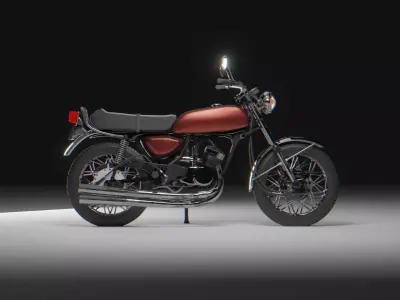 Classic Motorbike 3D model