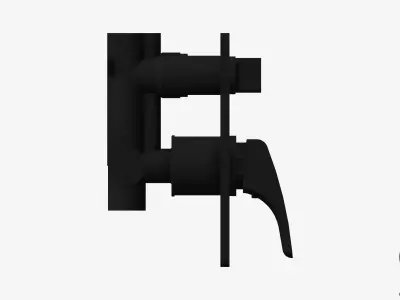 Wall Mixer Tap - Luxury - Rapid - Diverter Low-poly 3D model