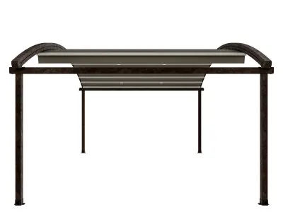 Motorized Pergola 4 rust 2 3D model