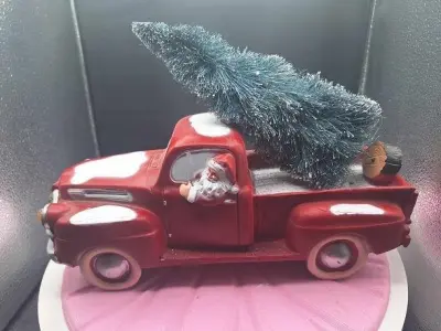 coka cola santa pick up truck 3D print model