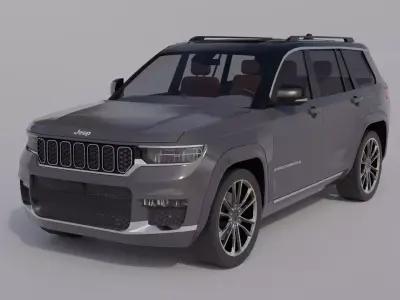 Jeep Grand Cherokee Low-poly 3D model