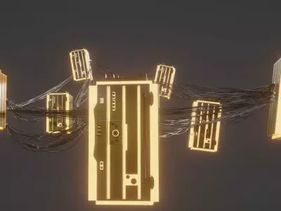 Sci fi Containers Free low-poly 3D model