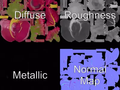 Exotic Carnivorous Plant model pack Low-poly 3D model