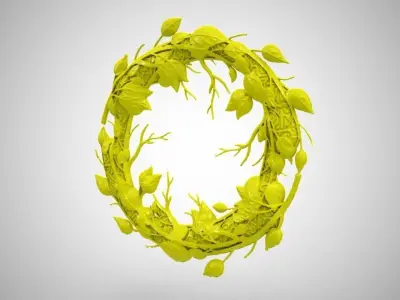 Engraving Autumn 3D print model