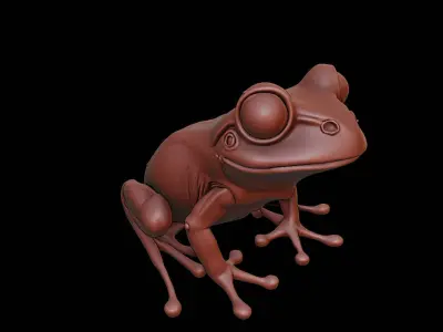 Frog Animal Sculpture 3D print model purchase