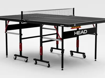 Table Tennis Low-poly 3D model
