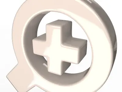 Zoom In Symbol Low-poly 3D model