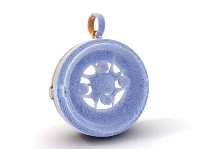 Antique Turquoise Pendant model pack Low-poly 3D model