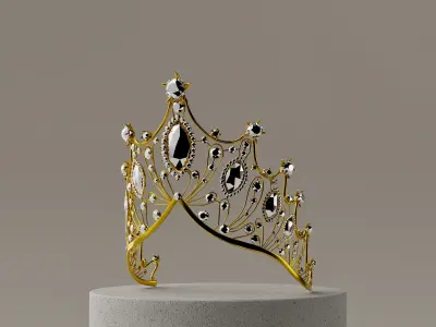 Crown of Shooting Stars 3D model