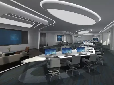 modern office 3D model purchase