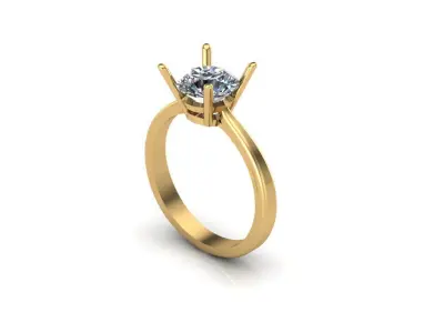 Engagement ring  3D print model 3D print model