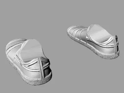 C-3PO Feet 3D scan 3D print model Free 3D print model