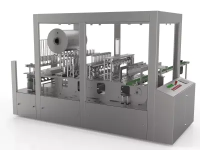 6 Nozzle Filling Machine For Cups 3D print model