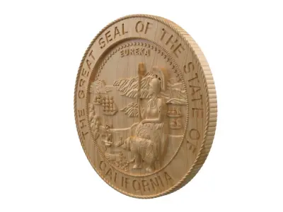 California state seal 3D print model