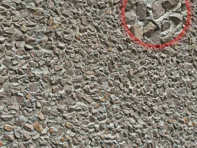 Ultra realistic Stone Wall 3D model