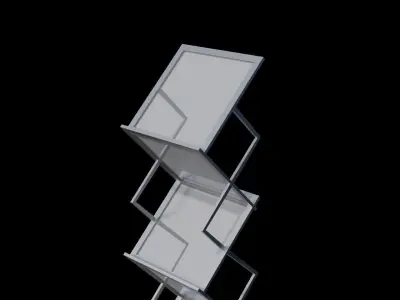 prospectus stand  Free low-poly 3D model