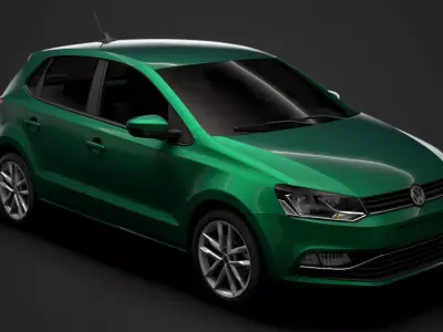 Volkswagen Polo TSI 5d Typ6C 2017 3D model