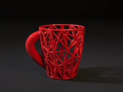 Cup voronoi 3D print model