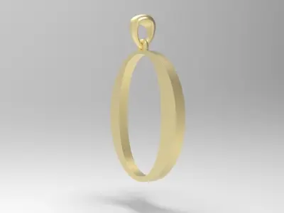 Alphabet Latin O 3D print model