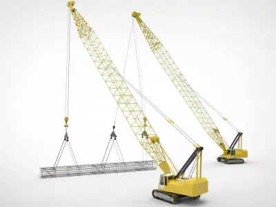 Crane Caisson 3D model