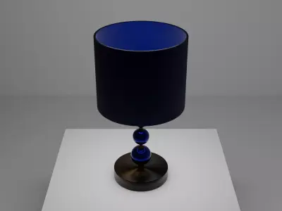 Crystal Table Lamp Free low-poly 3D model