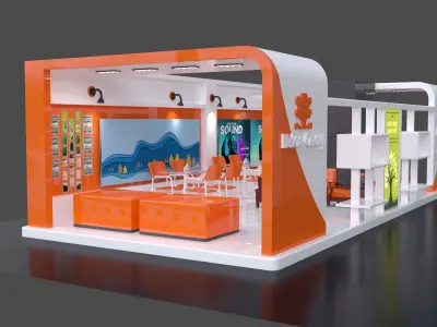 Exhibition Stall 3D 3D model