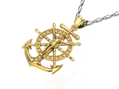 Anchor Cross Jesus-D3 3D print model