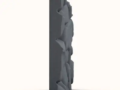 Dense Quartzite Partition Asset 3D model
