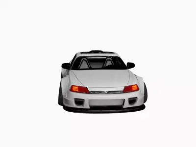 Widebody Performance Sports Car Aggressive Urban Design 3D model