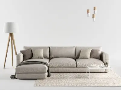 Sofa Set 06 3D model